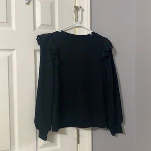 Who What Wear Black Ruffle Sweater🖤